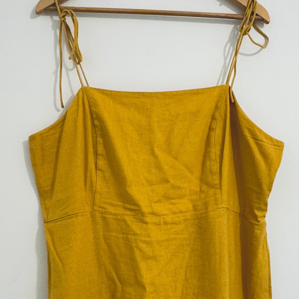 Mustard Yellow Spaghetti Strap Dress